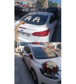 güllü araba süsü 